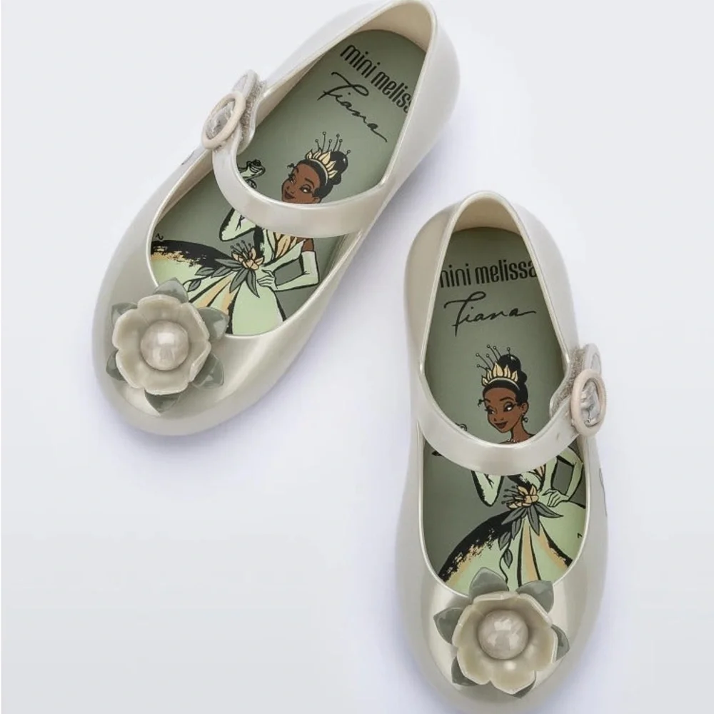 NWT MINI MELISSA Disney | Sweet Love Princess Baby Flats Size 5T